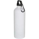 Oregon 750 ml matte RCS recycled single wall stainless steel water bottle with carabiner