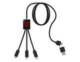 SCX Design C28 5-in-1 Extended Light Up Sustainable Charging Cables