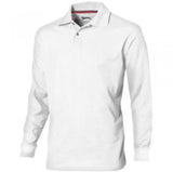 Point long sleeve polo.