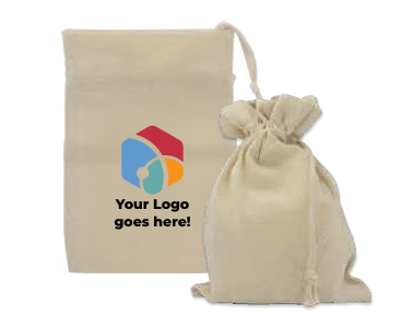 Drawstring Cotton Pouch Bag