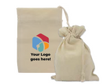 Drawstring Cotton Pouch Bag