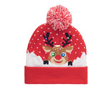 Dasher Christmas Light Up Knitted Beanie Hats