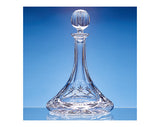 0.85ltr Lead Crystal Panelled Ships Decanters