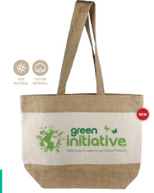 Jute and Cotton Laminated Beach Bag
