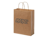 Middleham Medium Twist Handled Recycled Kraft Paper Bags - Natural