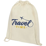 Oregon Natural Cotton Drawstring Backpacks