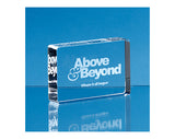Norfolk 9cm Optical Crystal Stand Up Rectangle Paperweights