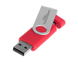 8gb On The Go Twister Micro USB FlashDrives - Engraved