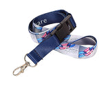 15mm Dye Sublimation Flat Polyester Lanyards
