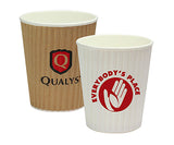 Rippled Java Paper Cups - 230ml