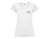 Roly Victoria Womens V-Neck T-Shirts - White