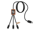 SCX Design C29 Recycled Light Up Bamboo Charging Cables