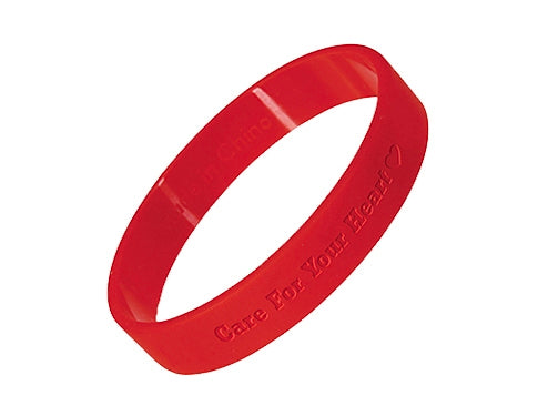 Debossed Silicone Wristbands