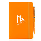 Neon Wilson Soft Feel A5 Notebook & Pen Set