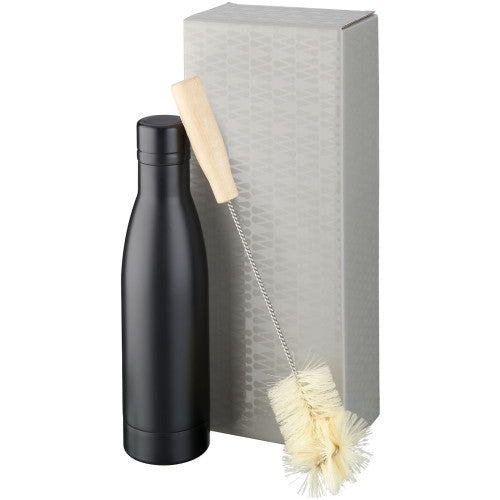 Vasa 500 ml copper vacuum insulated bottle with brush
