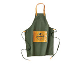 VINGA Stonewashed Canvas Leather Trim Bistro Aprons