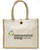 Promotional Jute Bag with Button