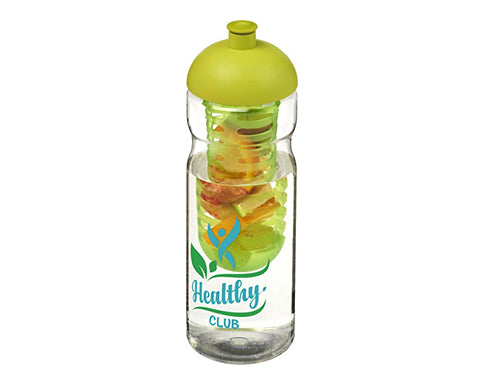 H20 Impact 650ml Domed Top Fruit Infuser Sports Bottles