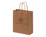 Middleham Small Twist Handled Recycled Kraft Paper Bags - Natural