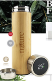 Bamboo Flask with Temperature Display