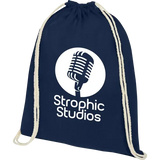 Oregon Coloured Cotton Drawstring Backpacks