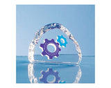 Notton 9.5cm Optical Crystal Ice Block Paperweights