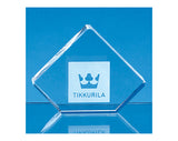 Skipton 8.5cm Optical Crystal Stand Up Diamond Paperweights