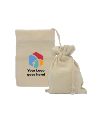 Drawstring Cotton Pouch Bag