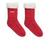 Premium Soft Acrylic Twine Knit Slipper Socks - Medium